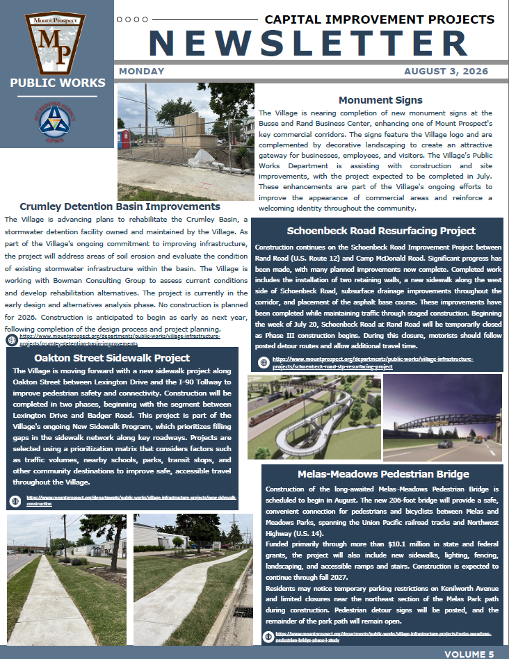 Capital Improvements Project Full Newsletter